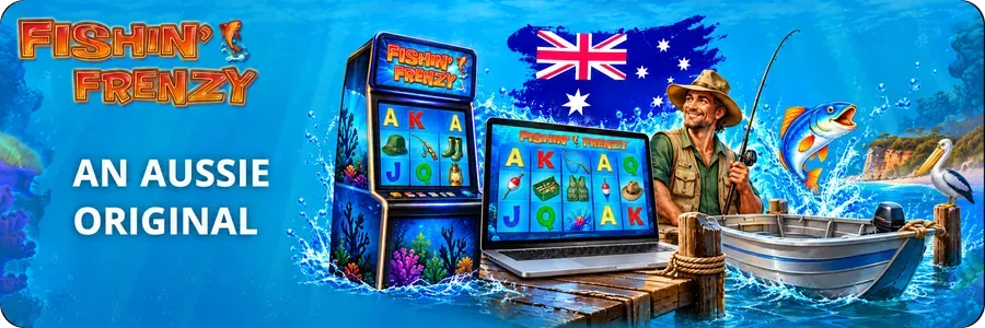 Fishin Frenzy Australian roots with a retail cabinet, online slot and Aussie fisherman