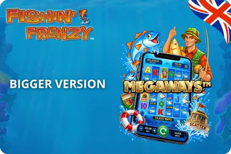 Fishin Frenzy Megaways six-reel grid