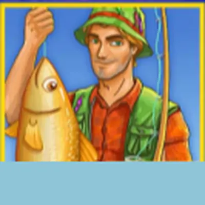 Fishin Frenzy angler holding a catch